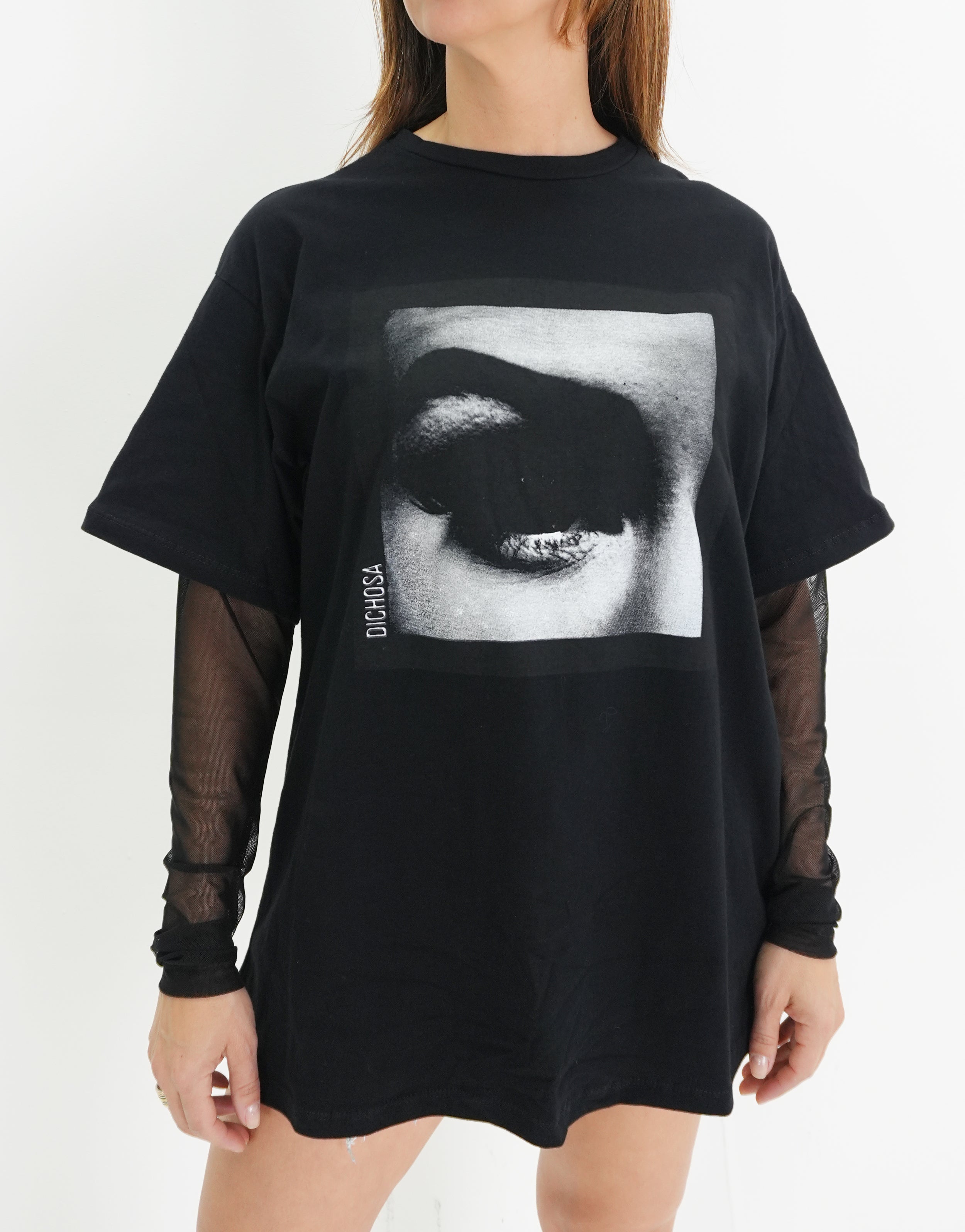 REMERA BLACK TULL